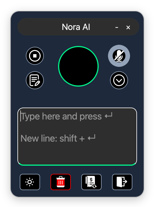 NORA AI Dark Mode